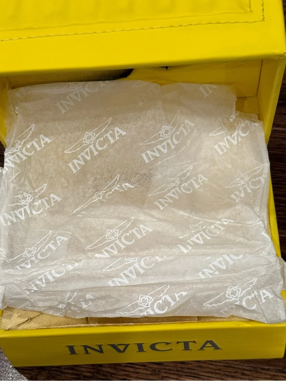 Invicta Bright Yellow Watch Box